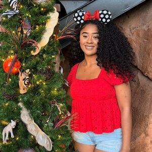 Baby Doll Top with Bow tie Back